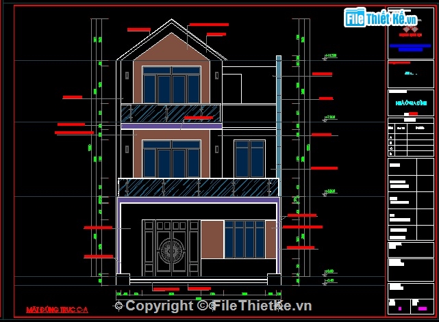 Bản vẽ biệt thự 3 tầng 8x12.5m,Hồ sơ thiết kế biệt thự 3 tầng,Thiết kế biệt thự 3 tầng 8x12.5m,Mẫu biệt thự 3 tầng 8x12.5,Mẫu biệt thự 3 tầng hiện đại